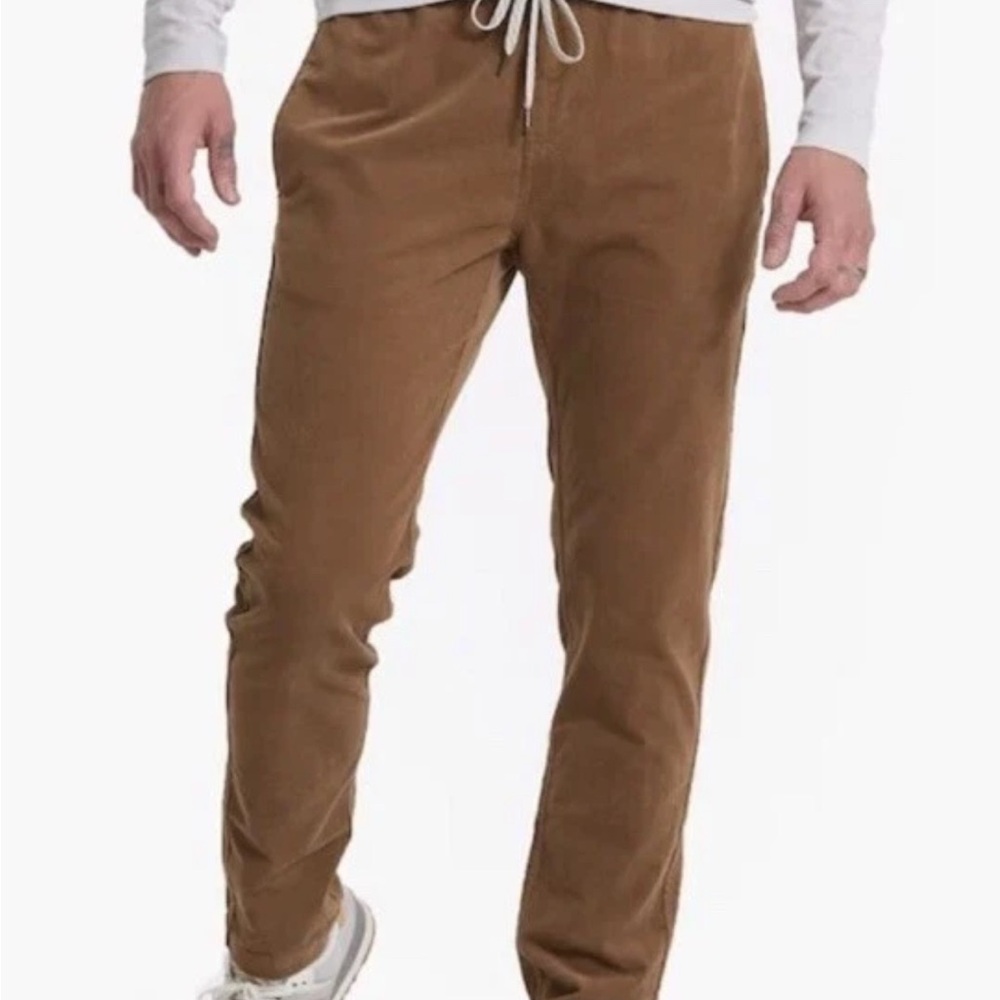 Vuori Pants Men's M Optimist
Corduroy Brown Drawstring Pull On